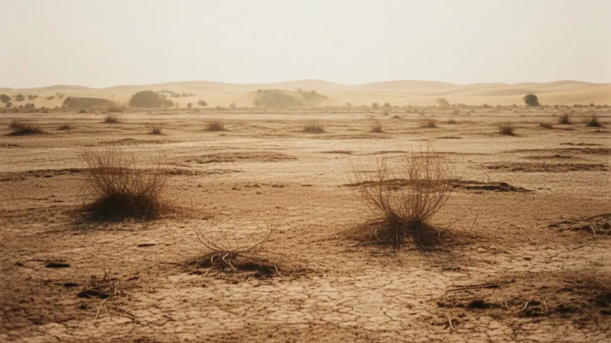 Rising summer heat and dry climate conditions in North India