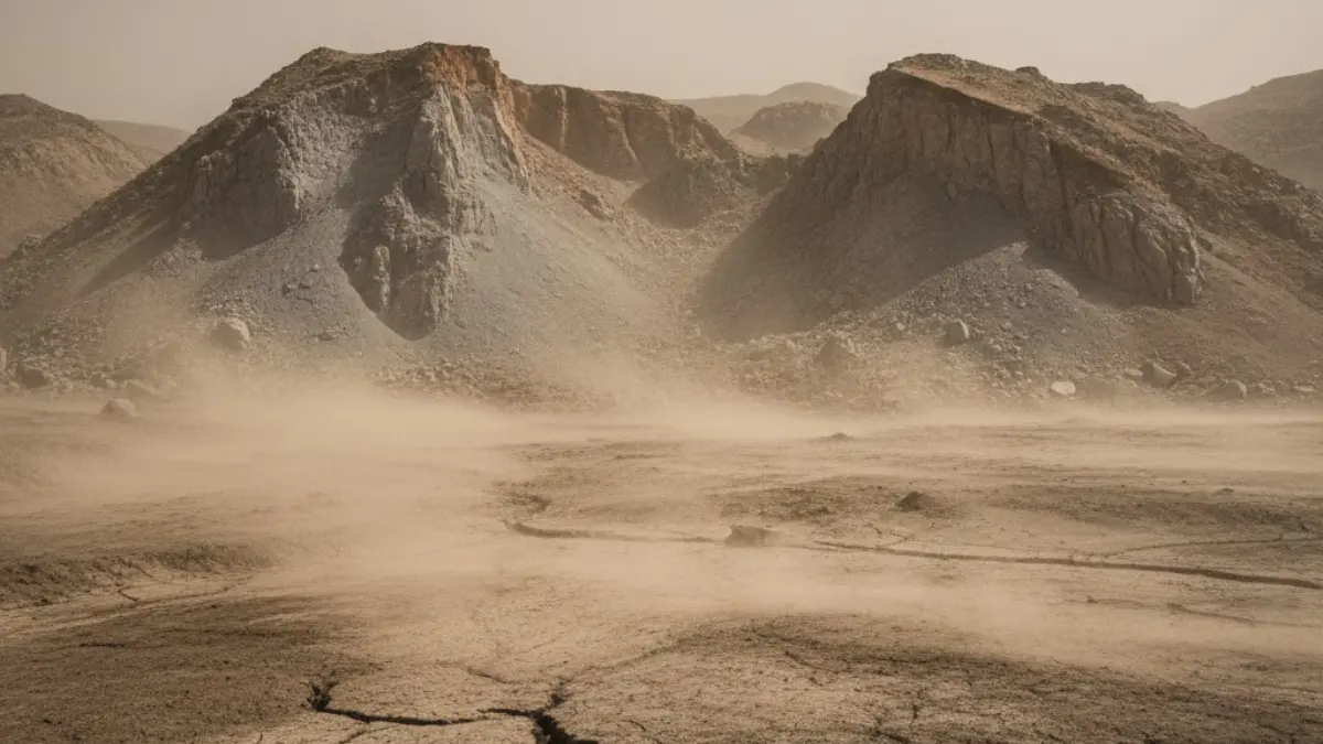 Impact of hill cutting on wind flow and temperature increase